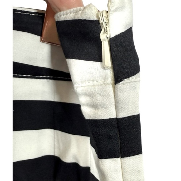 Talbots Striped Floral Pleated Midi Skirt Size 10 Old Money Feminine Modest - Picture 5 of 12